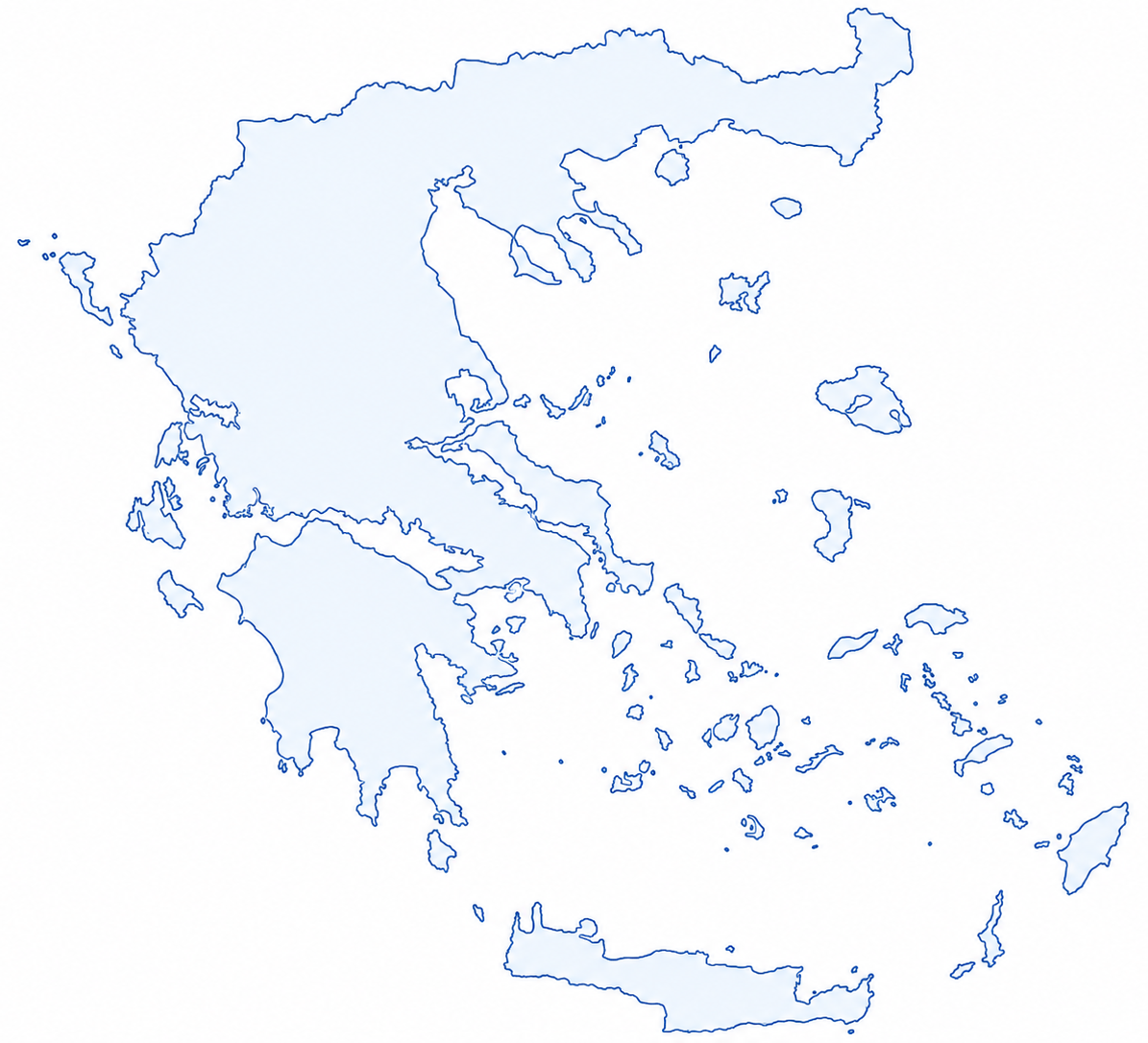 Karte von Griechenland