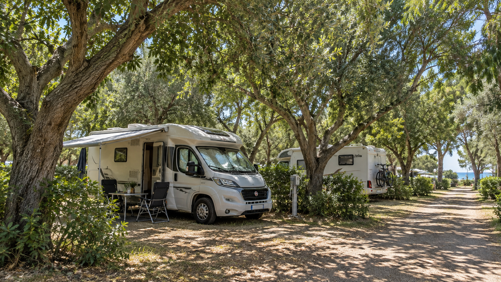 Ein Schattenplatz beim Campen ist viel wert