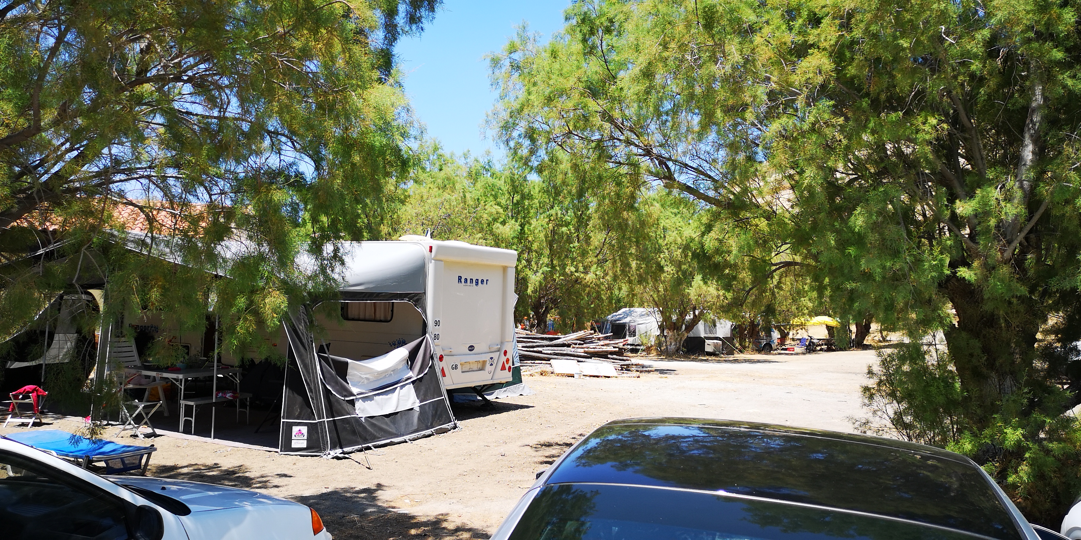 Campingplatz in Matala (Kreta)
