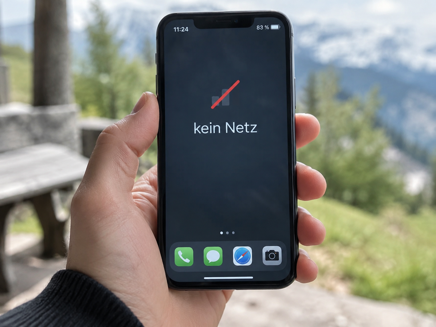 Manchmal gibt es kein Netz