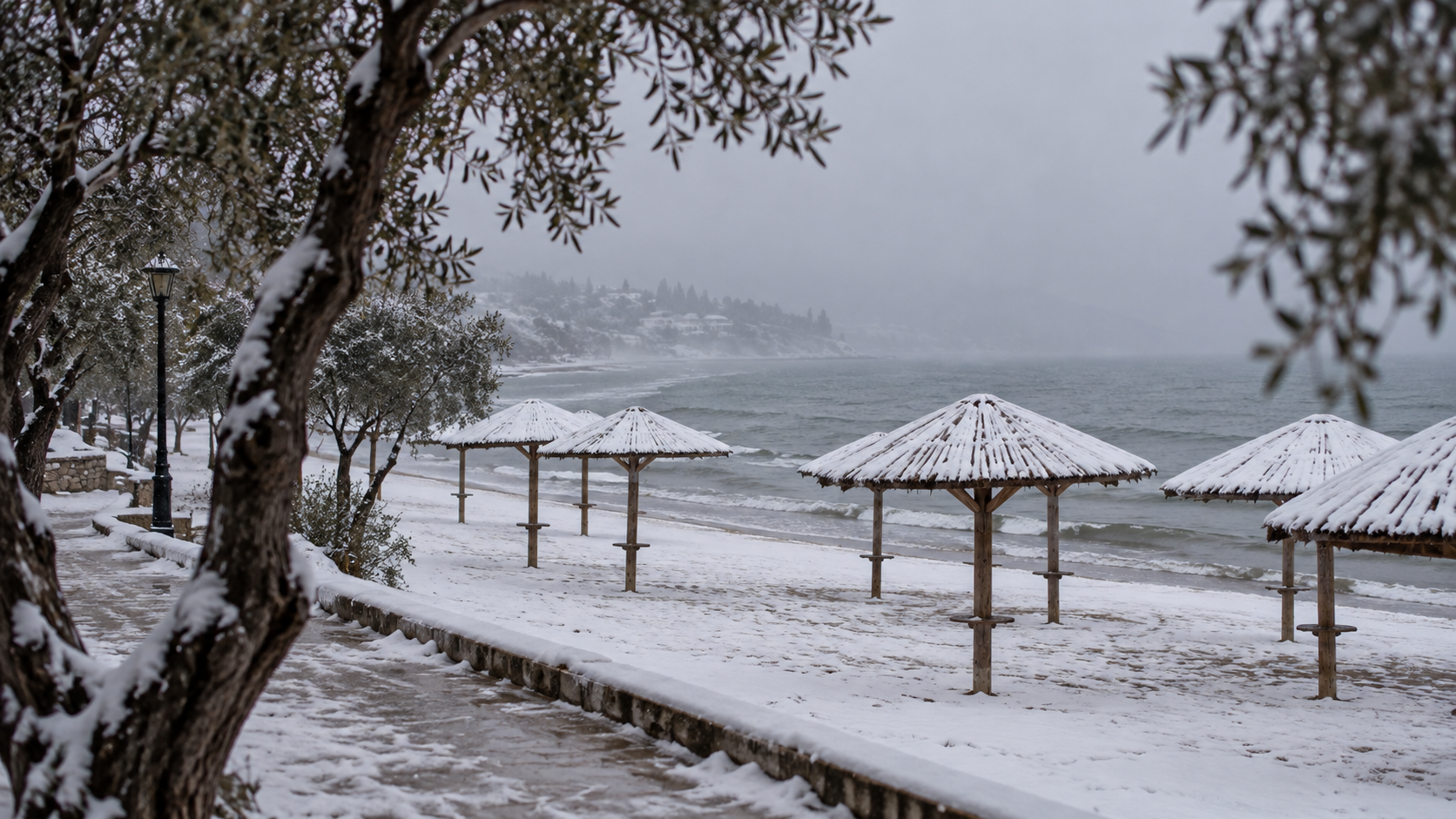 Auch Schnee ist in Griechenland möglich