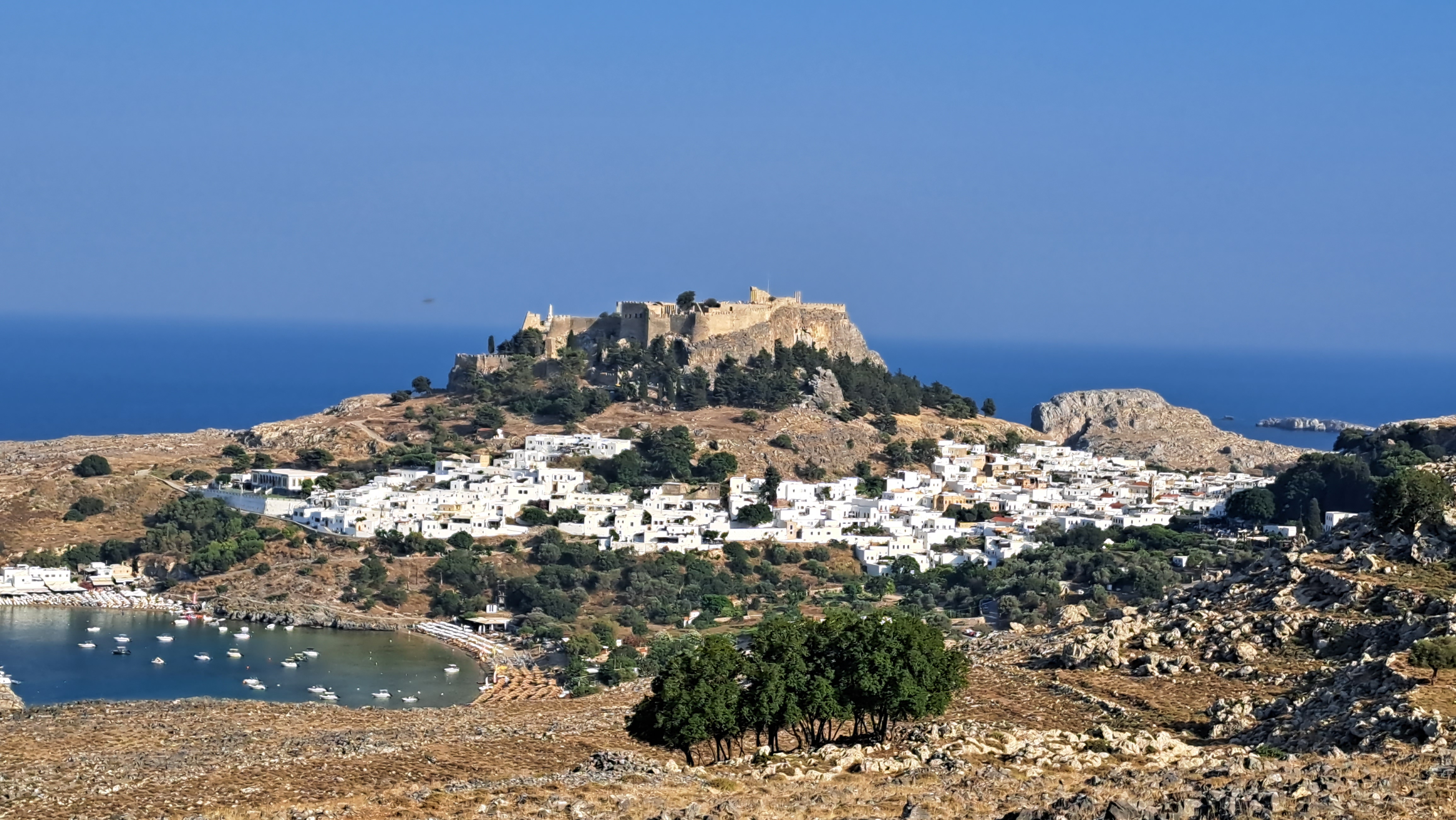 Lindos mit Akropolis