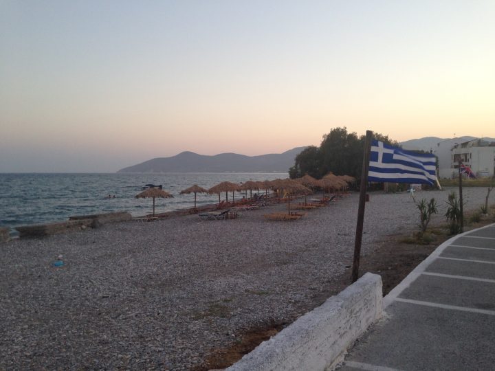 Abends am Potokaki Strand